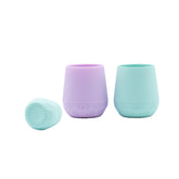 WeeSprout pastel purple open cup 2oz promotes easy sipping for tiny hands.