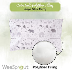 WeeSprout pillowcase envelope closure keeps pillow secure