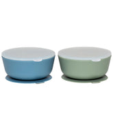 WeeSprout suction bowls assembled demonstrate mess-free self-feeding for toddlers.