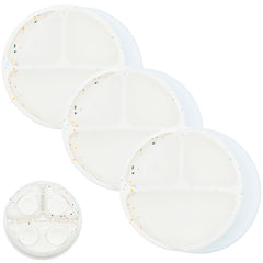 WeeSprout suction plates 3-pack on table show stable, mess-free toddler dining.