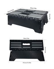 WeFaner 5-inch folding step side view highlights compact footprint and stable footing.