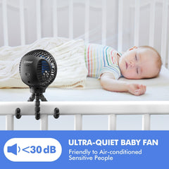 WEGA portable fan on a desk for quiet desktop cooling at home or office