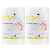 Wegreeco cloth diaper liners unscented roll closeup highlighting soft baby-safe material for comfort.