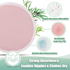 Wegreeco nursing pads outer layer TPU lamination keeps moisture away from clothing.
