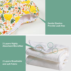 Wegreeco vibrant diaper-absorbent-insert demonstrates four-layer soft inserts for gentler protection
