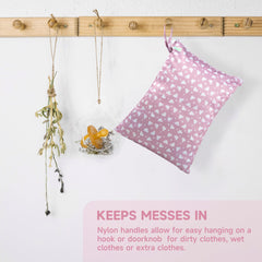 Wegreeco Wet Dry Bag White Clouds, folded compactly for easy packing.