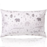 WeeSprout mini toddler pillow safari close-up demonstrates soft fabric and gentle head support.
