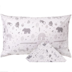 WeeSprout toddler pillow Safari front with compact neck support for smaller sleepers.