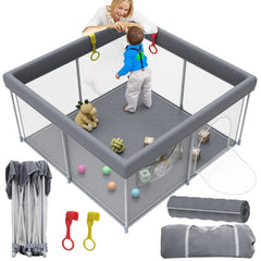 WEKSI foldable playpen mat closeup β soft cushioned surface for safe baby play.