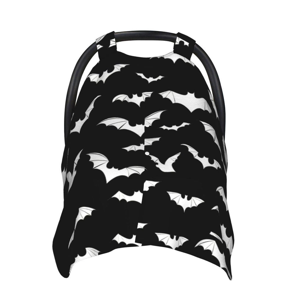 WELBB Halloween Bat car seat cover front view for privacy and weather shielding