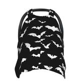 WELBB Halloween Bat car seat cover front view for privacy and weather shielding