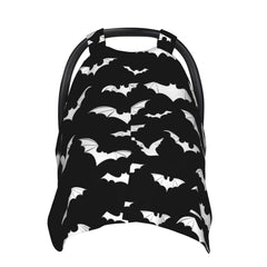 WELBB Halloween Bat car seat cover front view for privacy and weather shielding