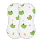 WELLDAY burp cloths frog print 22x11 ready to catch spills on mom's shoulder