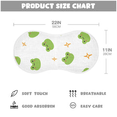 WELLDAY burp cloths TPU bottom layer prevents leaks during feeding