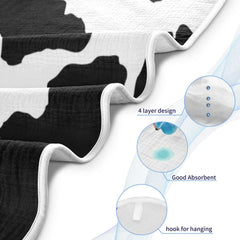 Wellday Cow Patter fabric texture emphasizes thickness and absorbency