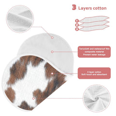 Wellday muslin burp cloths cotton texture close-up shows softness.