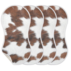 Wellday muslin burp cloths folded display, easy reach during feeds.