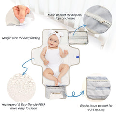 WELLDAY portable hook design enables easy hanging on stroller or car seat.