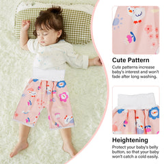WELOMELO stretchy waistband enables easy self-dressing and active play.