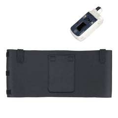 Welsoon LVAD sleeping belt closeup showcasing secure Velcro strap for cable management at night.