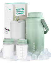 WEMOH breast milk cooler bottle front view for travel-ready storage and easy access.