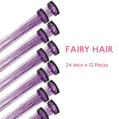 Wennalife clip-in tinsel close-up shows secure, gentle attachment
