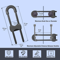 WENPENG sliding cabinet locks in use on a drawer handle for easy access control.
