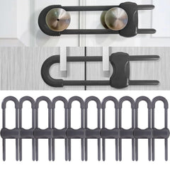 WENPENG sliding cabinet locks packaging showing a 10-pack for baby-proofing safety