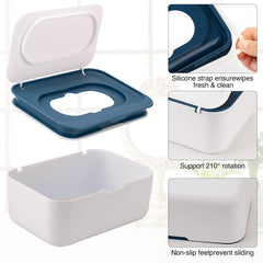 Wenvastree sealing lid preserves moisture and wipes freshness.