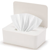 Wenvastree baby wipes dispenser shown on a counter, ready for use.