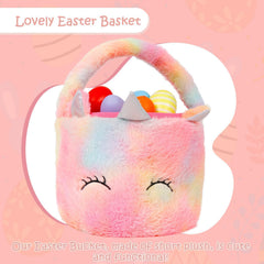 Wepop tie-dye unicorn basket with vibrant colors for festive gifting.