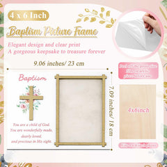 Wesiti Baptism Frame with Gift Box presents a ready-to-gift keepsake.