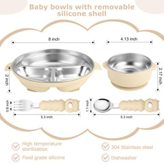 Wesketch baby plate suction shell cream close-up shows stable, mess-free mealtimes.