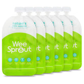 WeeSprout double zipper pouches green closeup showing durable seal for mess-free meals