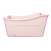 W WEYLAN TEC pink foldable bath tub setup saves space for small rooms