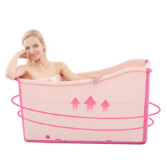 W WEYLAN TEC bath tub side view pink highlights sturdy construction