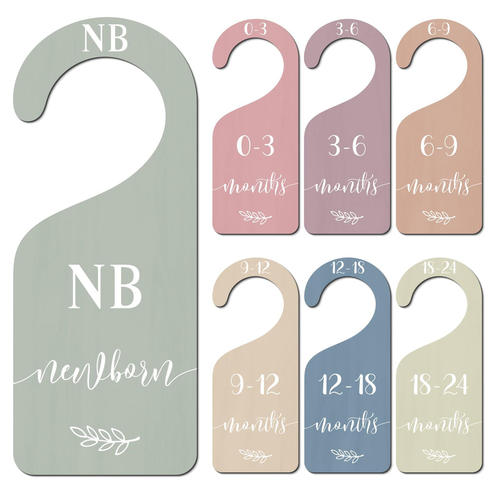 Whaline boho wooden baby dividers front view for age-based organization