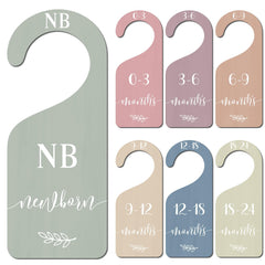 Whaline boho wooden baby dividers front view for age-based organization