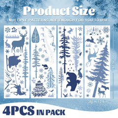 Whaline Christmas pine trees and deer prints enhance home decor with a cozy glow