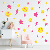 Whaline preppy wall stickers packaged set for quick room transformation