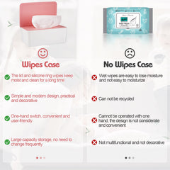 Whiidoom wipes dispenser with cover design minimizes moisture loss