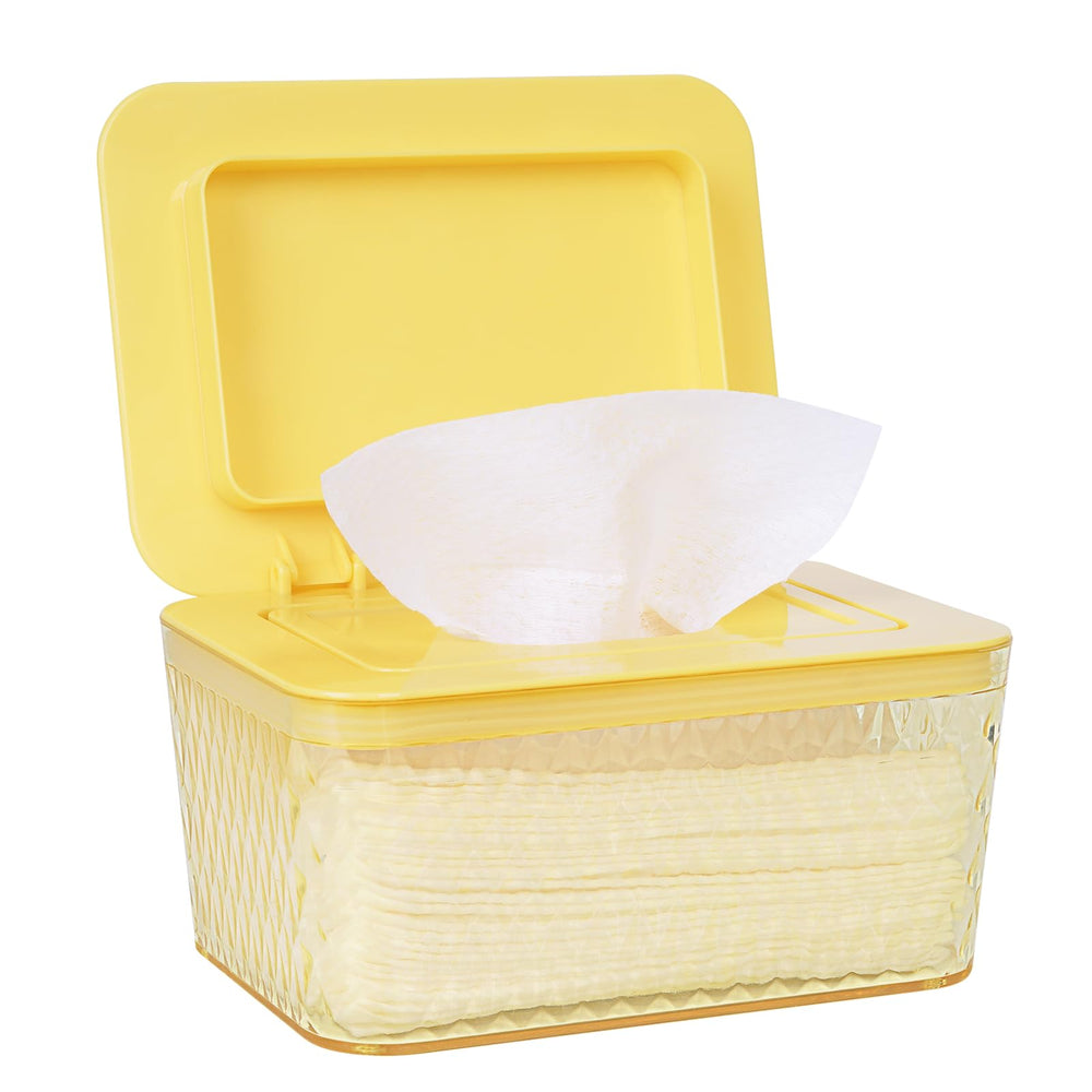 Whiidoom Wipes Dispenser transparent body shows remaining wipes for easy refills.
