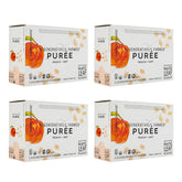White Leaf Provisions Peach + Oat pouch front view, convenient on-the-go nutrition.