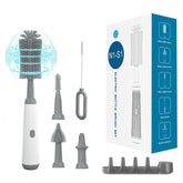WHNL electric bottle brush extended handle reaches tall bottles for easier cleaning