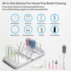 WHNL electric bottle cleaner dual-speed function enables efficient cleaning.