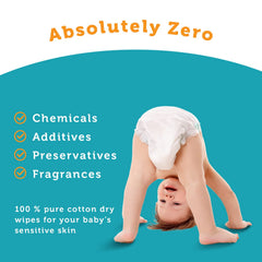 Whoopsie Wipes large square wipe demonstrates generous 7.87 inch size.