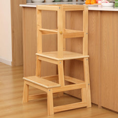 Wiifo four-sided railings provide extra safety while little learners stand.