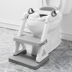 Wiifo potty ladder assembly view shows sturdy base for secure climbing.