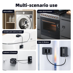 Wilbeva fridge lock adhesive installation highlights quick damage-free setup