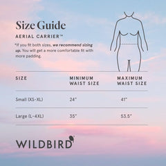 WildBird Aerial Buckle Carrier cross-straps adjustment focuses on comfortable weight distribution.